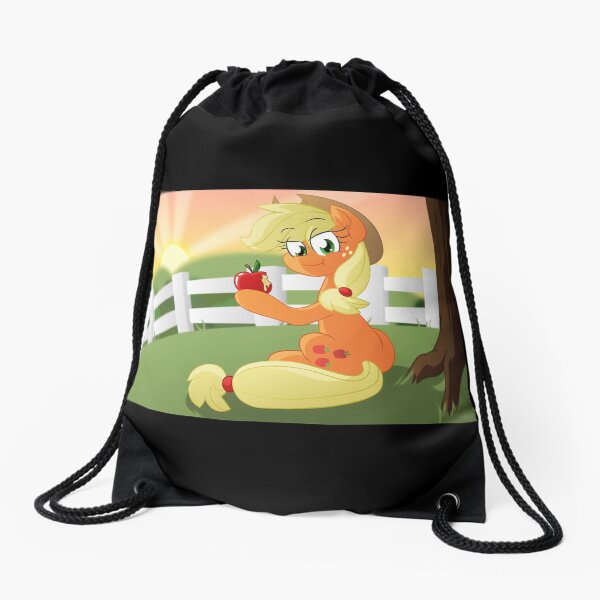 Applejack's Sunset View Drawstring Bag