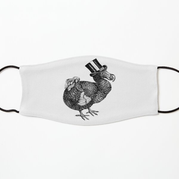 Mr Dodo | Vintage Dodos | Black and White | Kids Mask