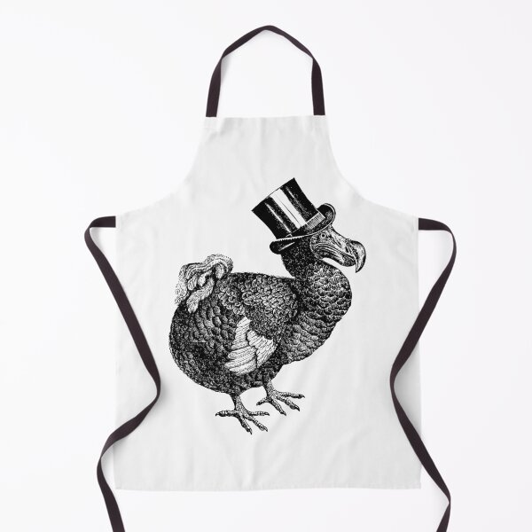 Mr Dodo | Vintage Dodos | Black and White | Apron