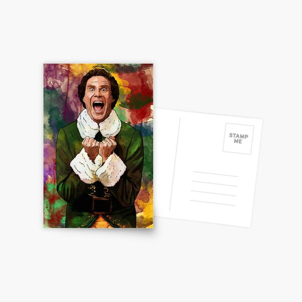 Elf - SANTA'S COMING! Postcard