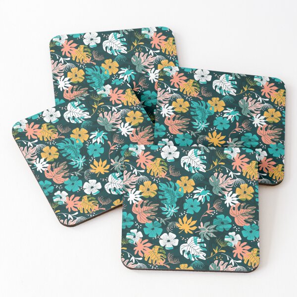 Item preview, Floral and Palm Leaves Pattern  designed and sold by DzineMon.