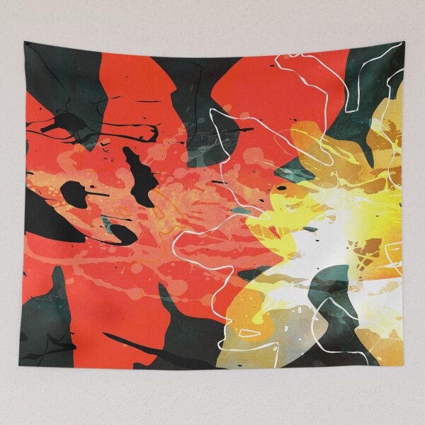 Item preview, Abstract Floral Iris 7 designed and sold by The Willow Of  Rain City.
