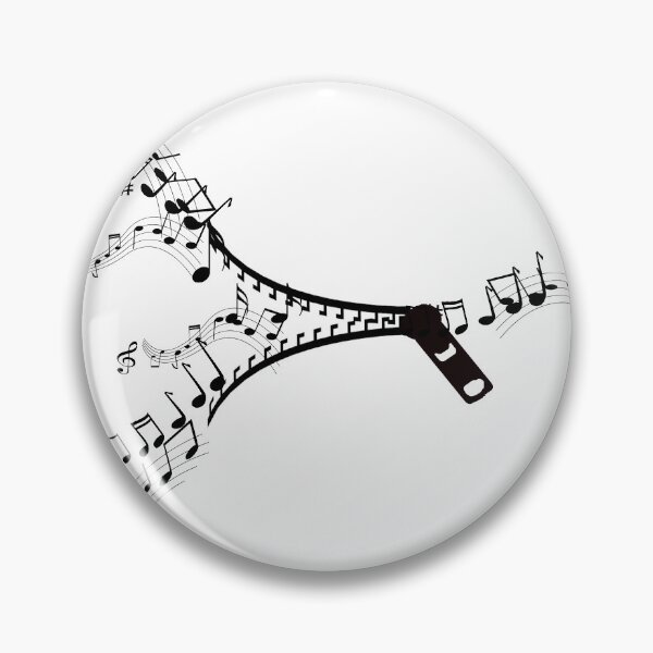 Item preview, music note zipper designed and sold by Stephanie  Skeem.