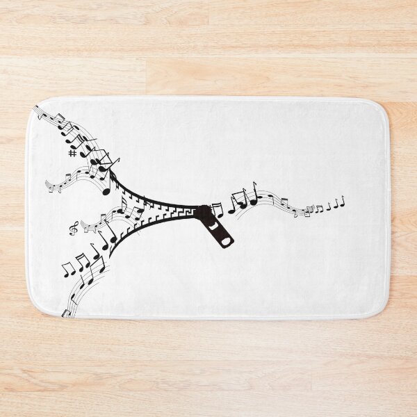 Item preview, music note zipper designed and sold by Stephanie  Skeem.