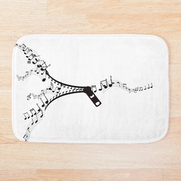 Item preview, music note zipper designed and sold by Stephanie  Skeem.