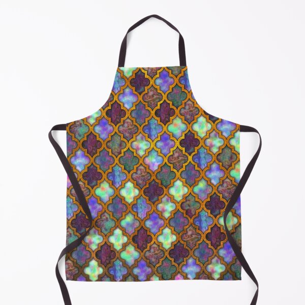 Item preview, Moroccan tiles iridescent pattern designed and sold by Art by Lilia.