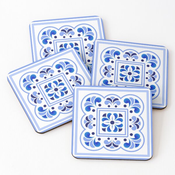 Item preview, Blue and White Abstract Art Pillows designed and sold by pugmom4.