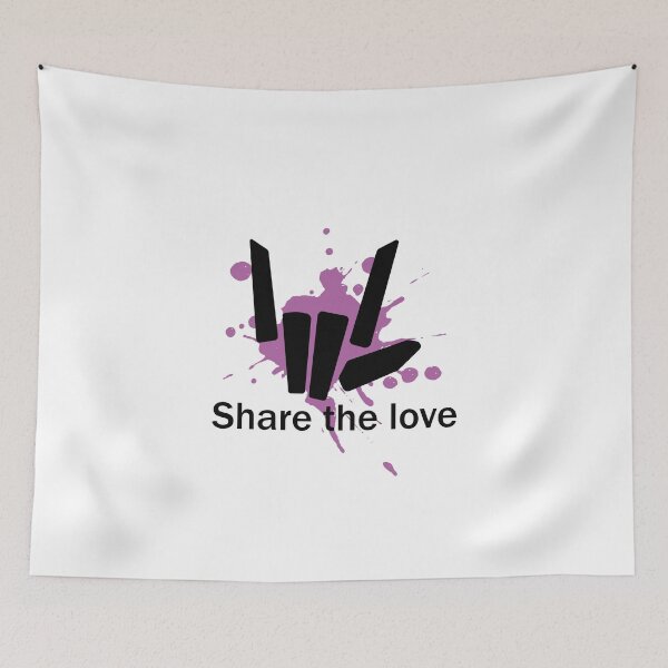 Aperçu de l'œuvre Partagez le style Love Purple créée et vendue par tinypurpleland.