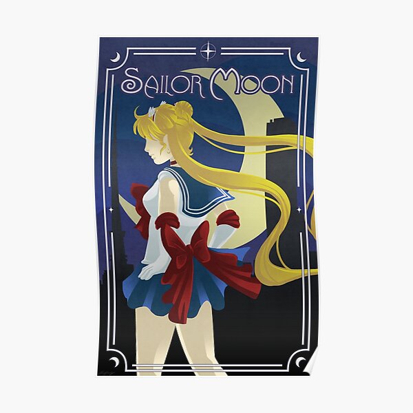 Art Deco style Sailor Moon Poster