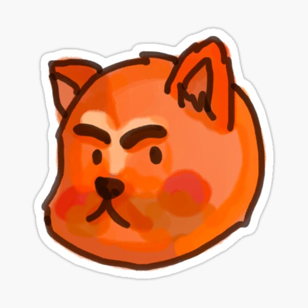 "Orange dog sticker" Sticker by Ichbinyo Redbubble