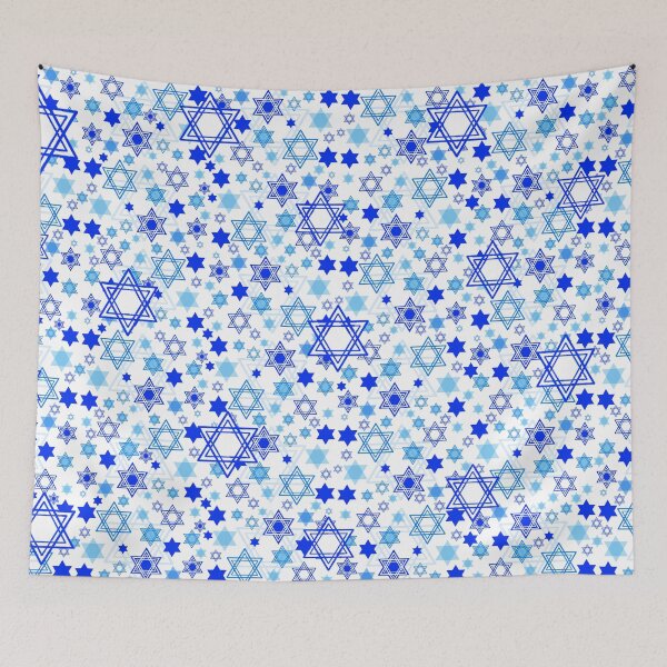 Item preview, Blue Stars of David Random Pattern designed and sold by judgeart.