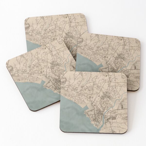 Item preview, Batangas City Sepia Map designed and sold by CPTVDesign.