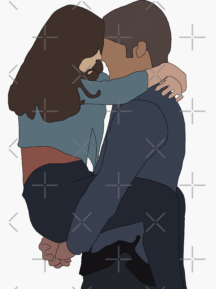 “Elle and Noah” Sticker for Sale by xxreddustxx | Redbubble