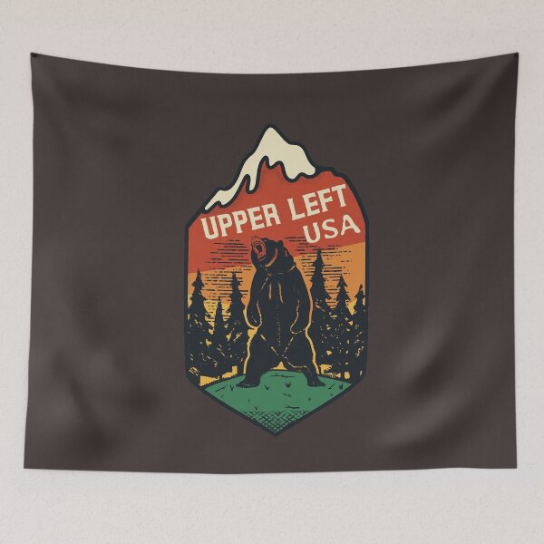 Item preview, Upper Left USA | PNW Bear Graphic designed and sold by CarpeDiemLife.