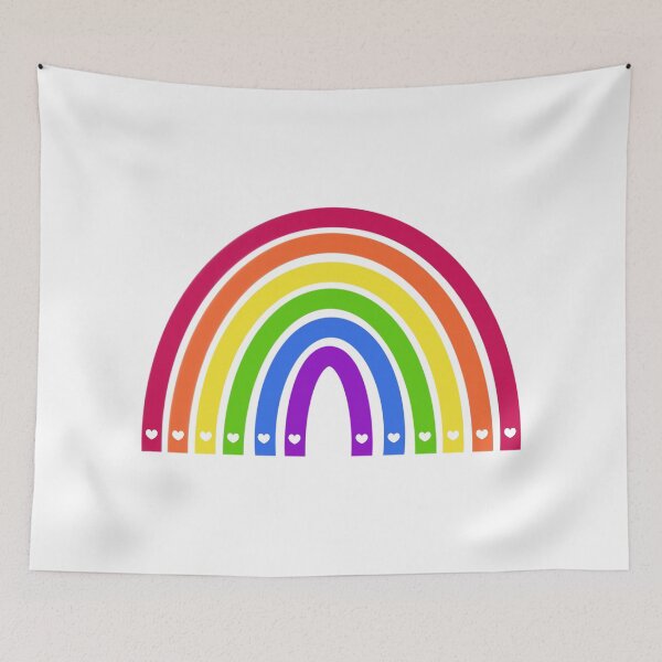Item preview, Rainbow with Hearts designed and sold by By Stacy Dawn.