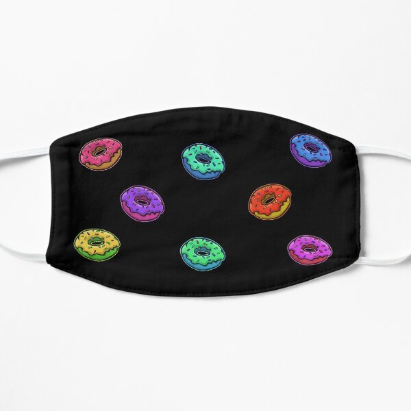 Rainbow Donut Pack Flat Mask