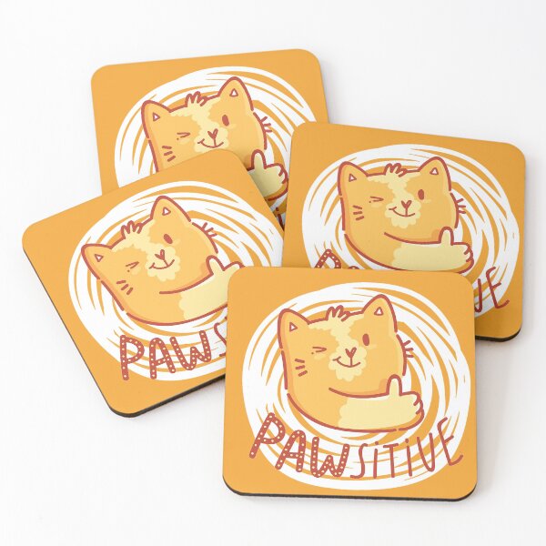 Item preview, Pawsitive Vibes Cat designed and sold by Kleon Seo.