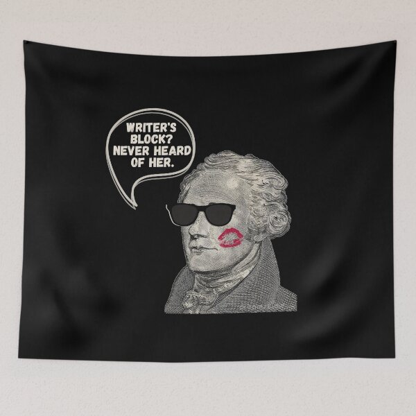 Item preview, Writer's Block? Never Heard of her - Alexander Hamilton in sunglasses designed and sold by relee2.