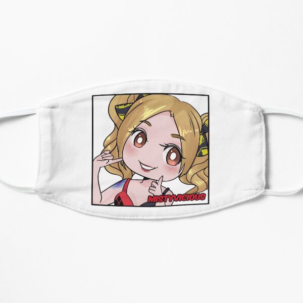 Pigtail Girl Flat Mask