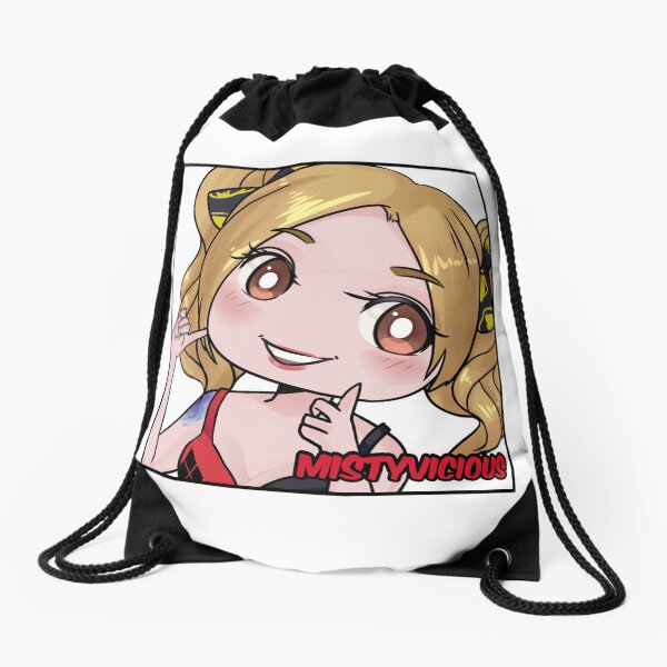 Pigtail Girl Drawstring Bag