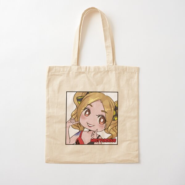 Pigtail Girl Cotton Tote Bag