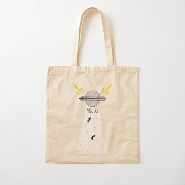 UFO ALIEN ABDUCTION Cotton Tote Bag