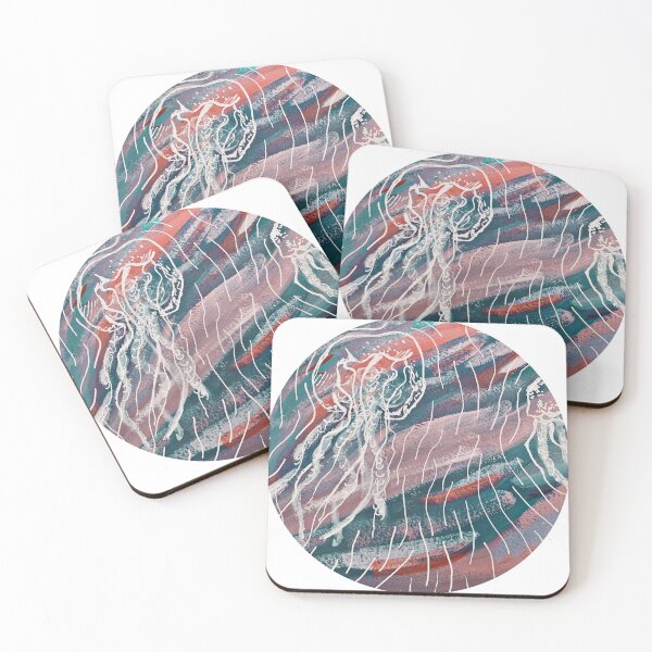 Item preview, jellyfish painting designed and sold by shanz-arts.