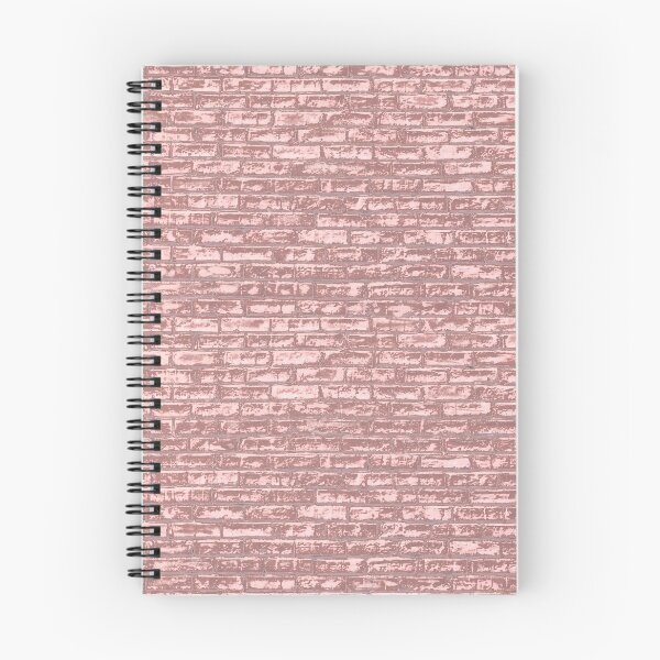 Aperçu de l'œuvre Briques roses métalliques, mur de briques, briques, motif de brique, rose simple, fond rose créée et vendue par Clancy Rodgers.