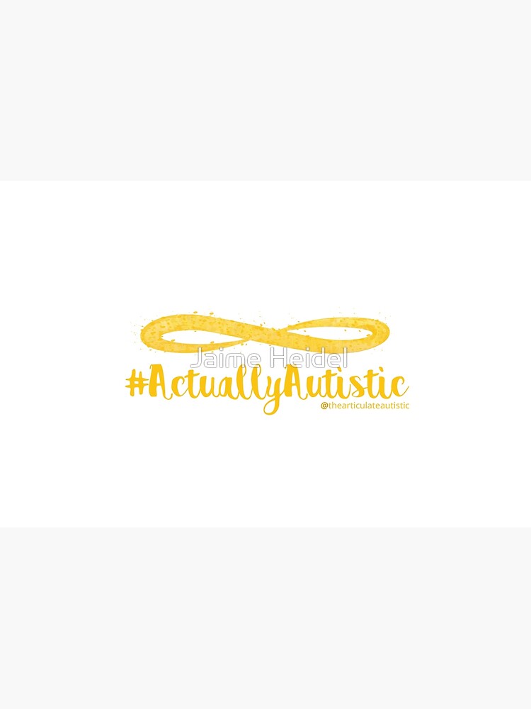 The Articulate Autistic Gold Infinity Logo by jaime06492