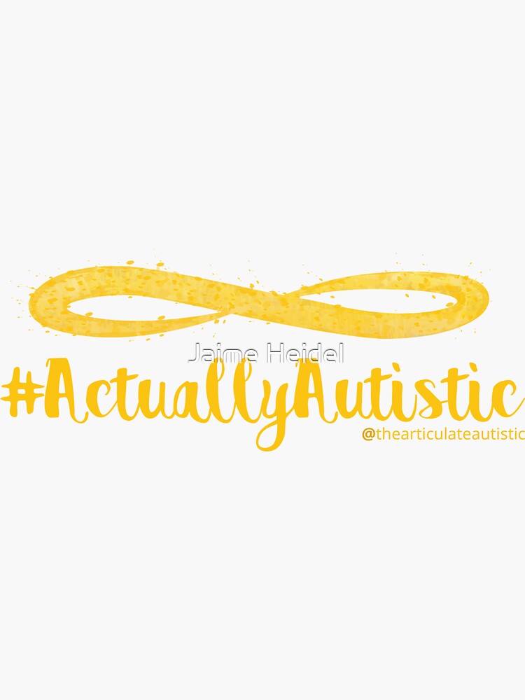 The Articulate Autistic Gold Infinity Logo by jaime06492