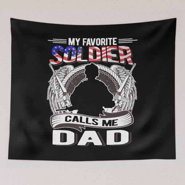 Item preview, Proud Army Dad - My Favorite Soldier Calls Me Dad - Military Father Gift designed and sold by DesignCube.