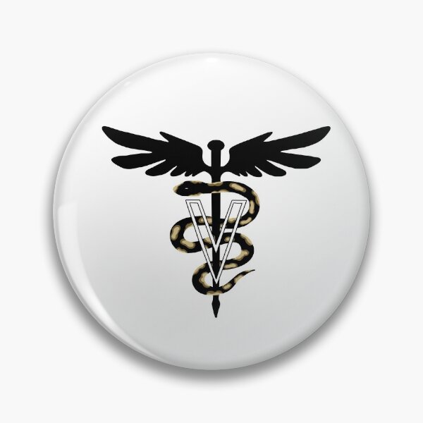 Item preview, Vet Med Caduceus with Ball Python designed and sold by LWcreatesart.