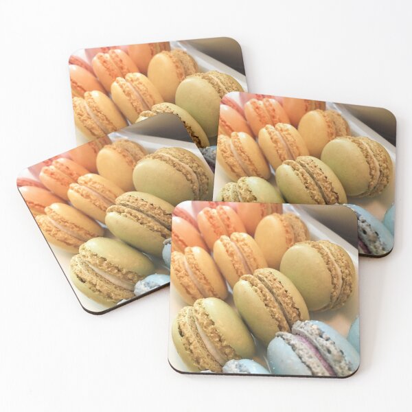 Item preview, Pastel colorful rainbow macaron desserts designed and sold by stina-bee.