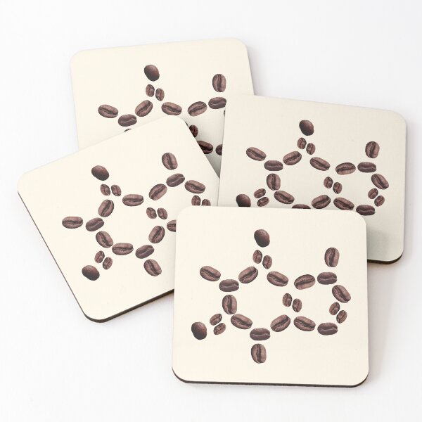 Item preview, Coffee Bean Caffeine Molecule Structure designed and sold by RadiantArray.
