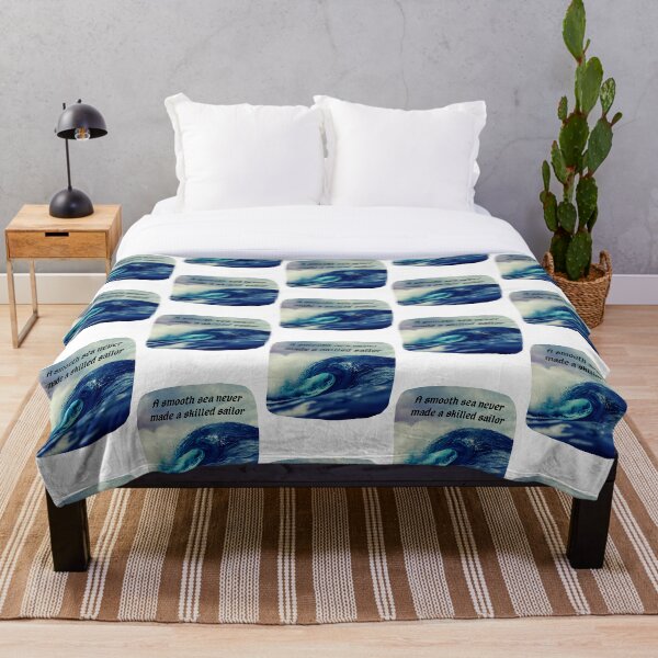 Aperçu de l'œuvre Une mer lisse n'a jamais fait un marin qualifié créée et vendue par Fun Stuff.