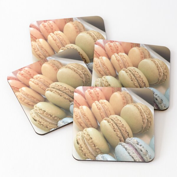 Item preview, Pastel colorful rainbow macaron desserts designed and sold by stina-bee.