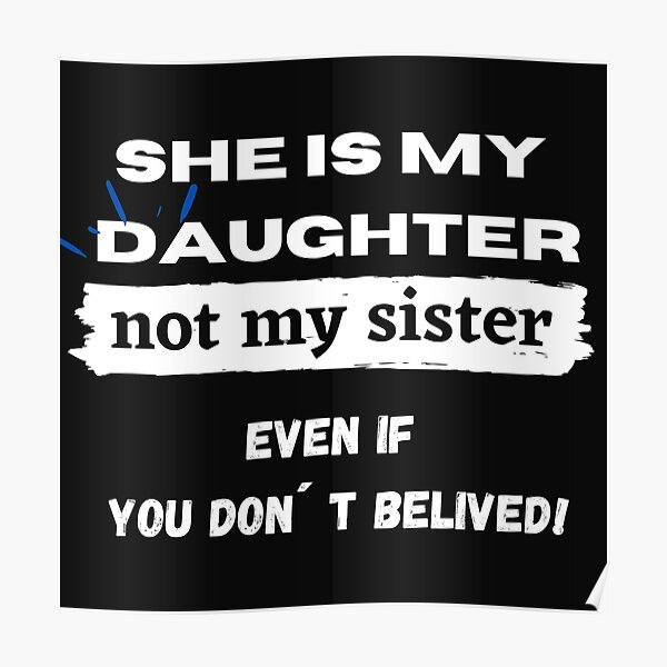 Matching T Shirts Mother and Daughter Gift Poster