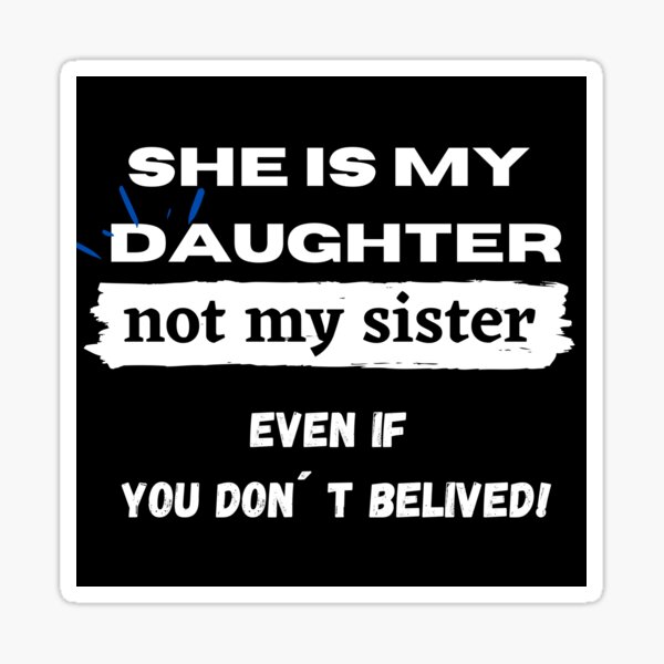 Matching T Shirts Mother and Daughter Gift Sticker