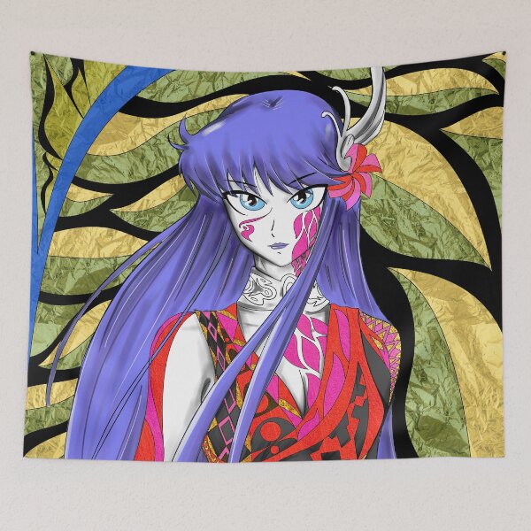 Item preview, saori kido in mayan cloth saint seiya ecopop designed and sold by jorgelebeau.