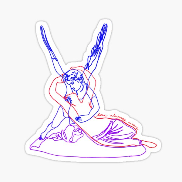 Cupid & Psyche Sticker