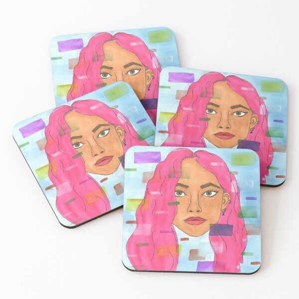 Item preview, Pink Haired Girl  designed and sold by Marcela Ossa.
