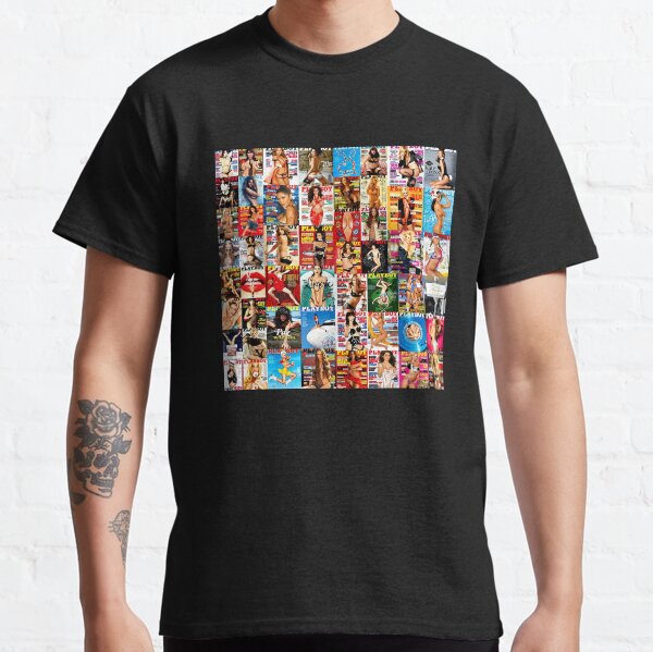 Collage Playboy Covers 2010-2015 Camiseta clásica