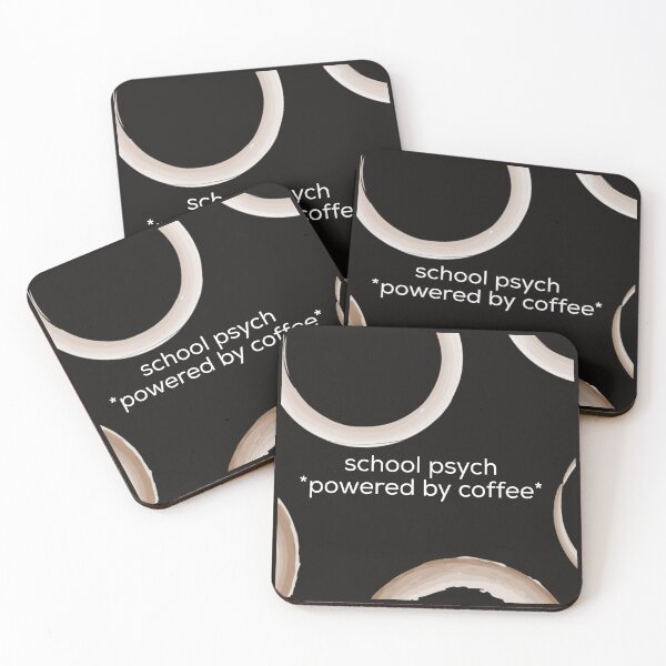 Item preview, School psych powered by coffee designed and sold by firegalaxy.