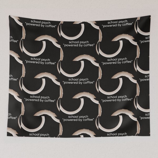 Item preview, School psych powered by coffee designed and sold by firegalaxy.