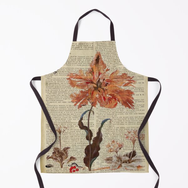 Item preview, Botanical print, on old book page - lily designed and sold by Art by Lilia.