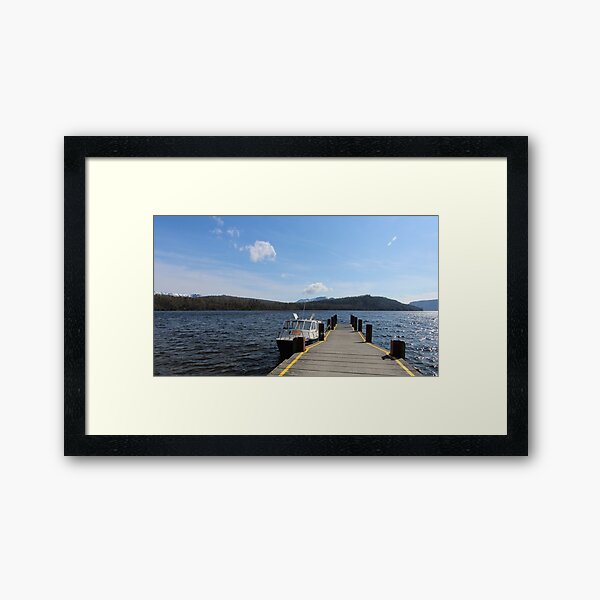1st spring day at Lake St Clair Framed Art Print