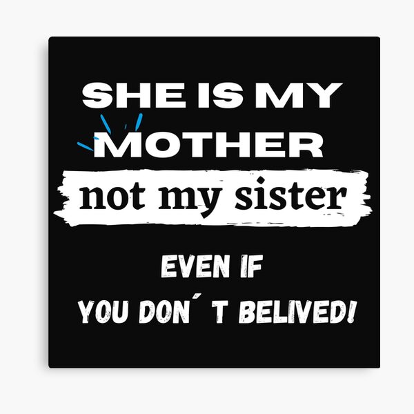 Matching T Shirts Daughter and Mother Gift Canvas Print