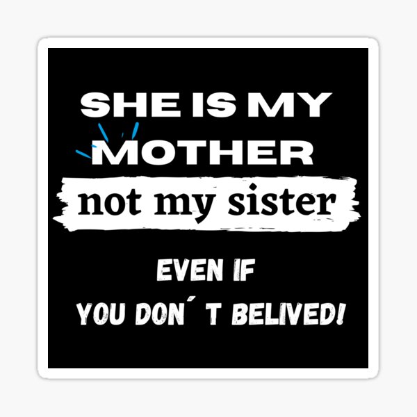 Matching T Shirts Daughter and Mother Gift Sticker