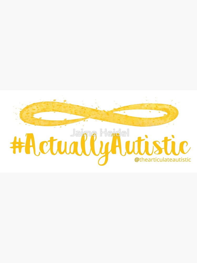 The Articulate Autistic Gold Infinity Logo by jaime06492