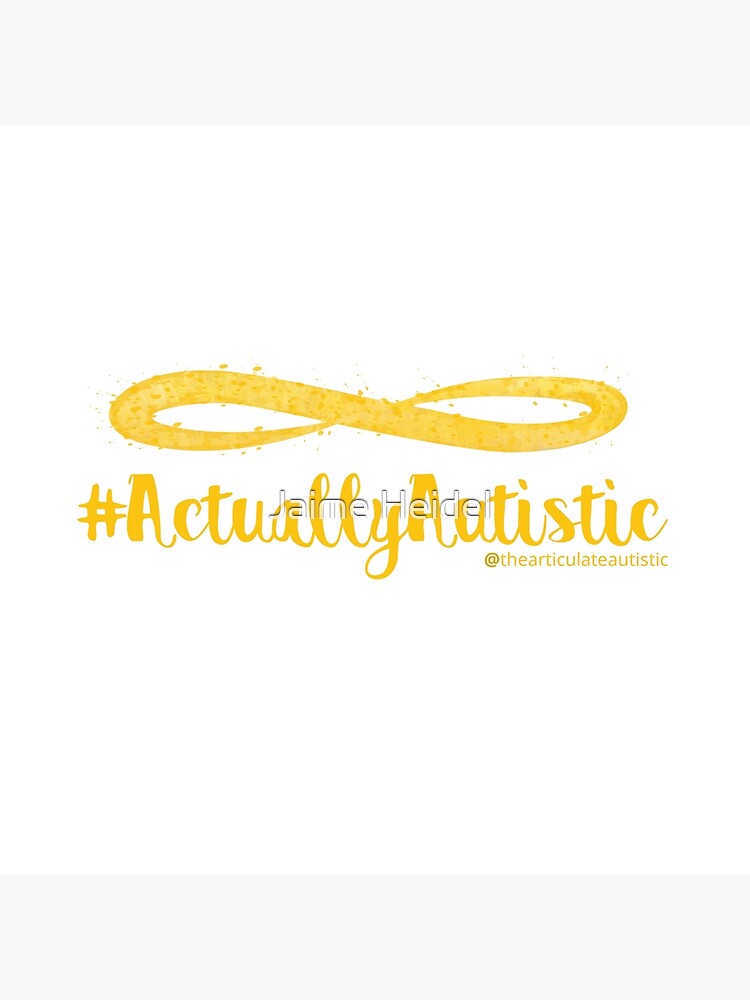 The Articulate Autistic Gold Infinity Logo by jaime06492